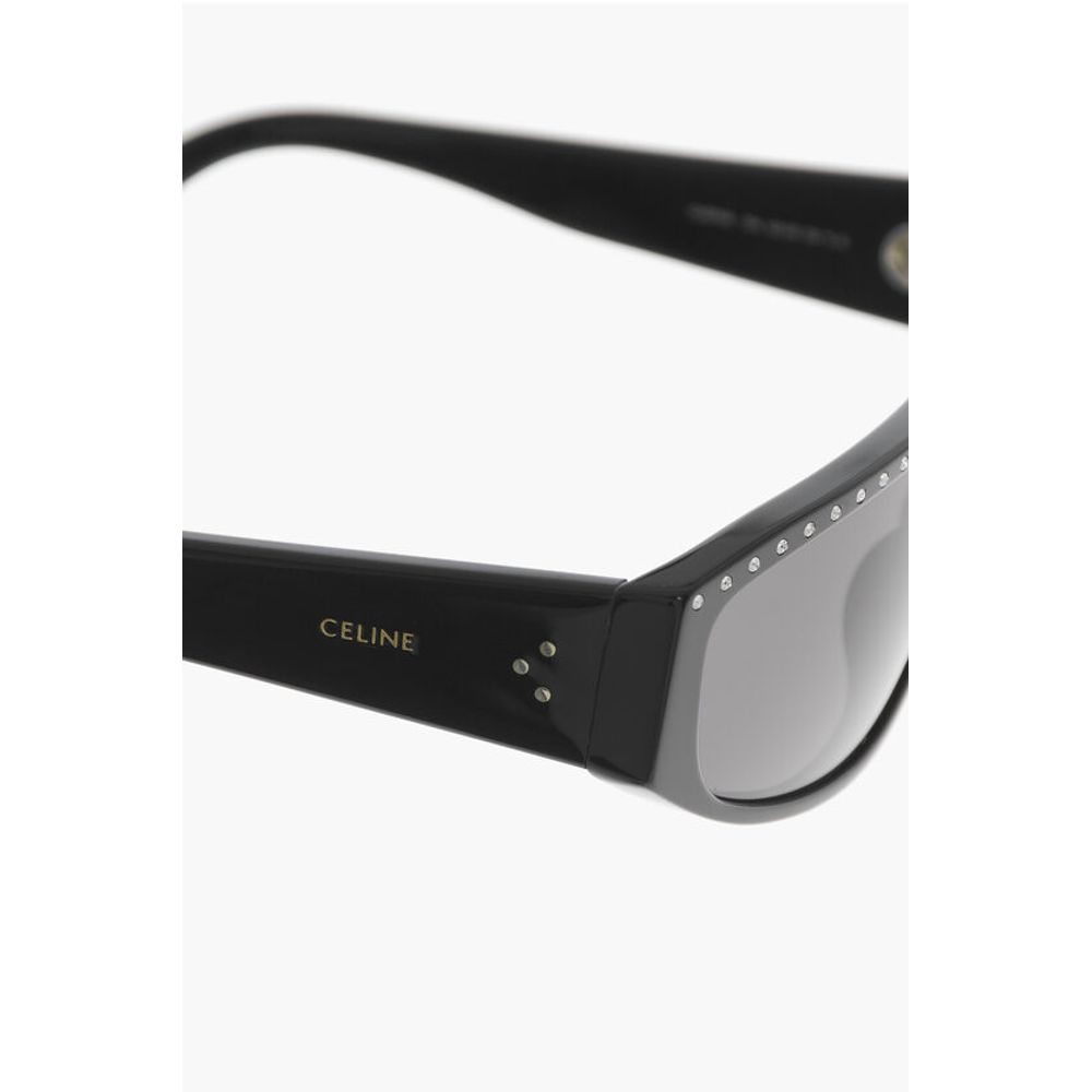 Celine Solid Color Sunglasses with Rhinestone