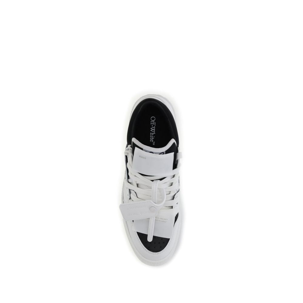 Off-White White Leather Low Top Sneakers