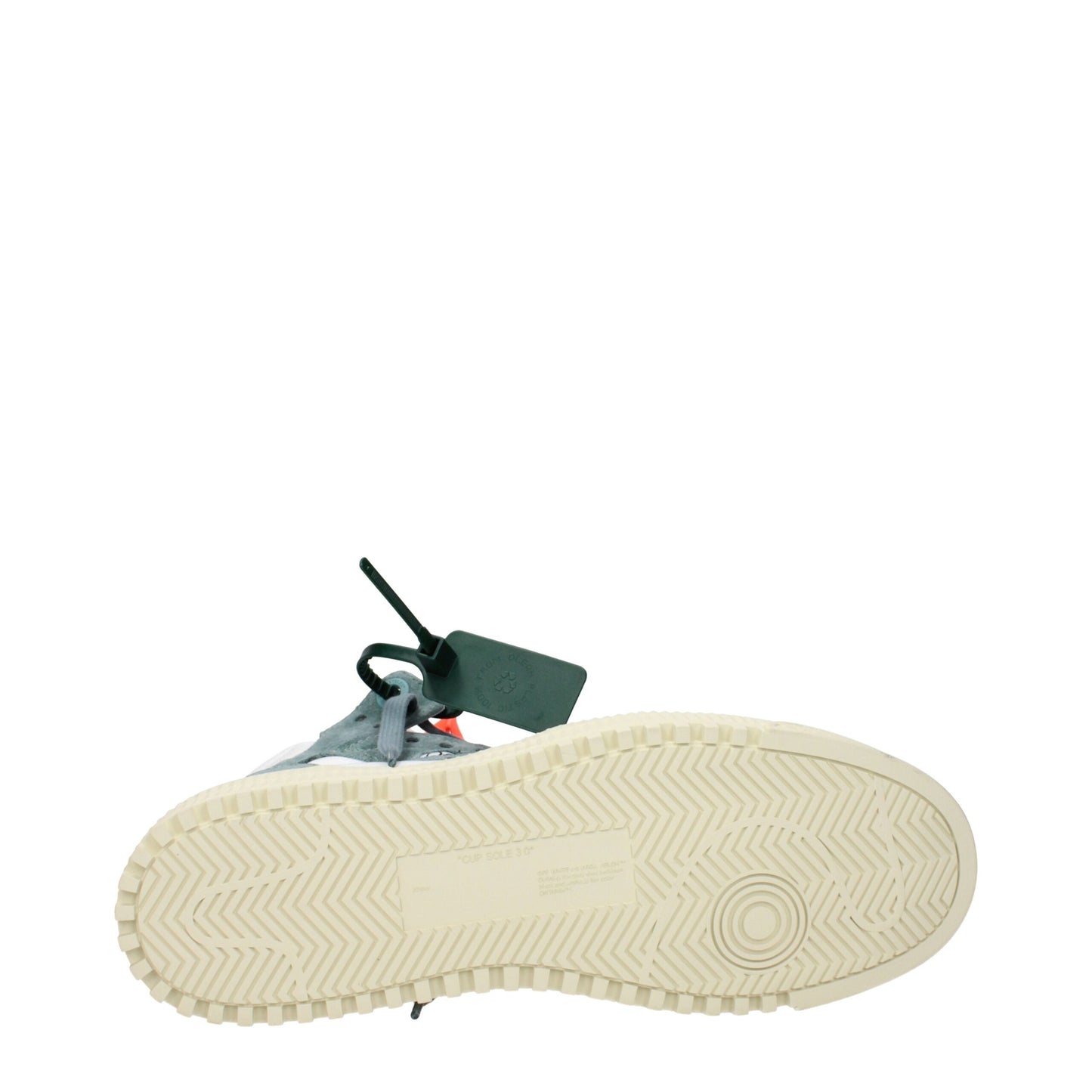 Off-White White Fabric High Top Sneakers