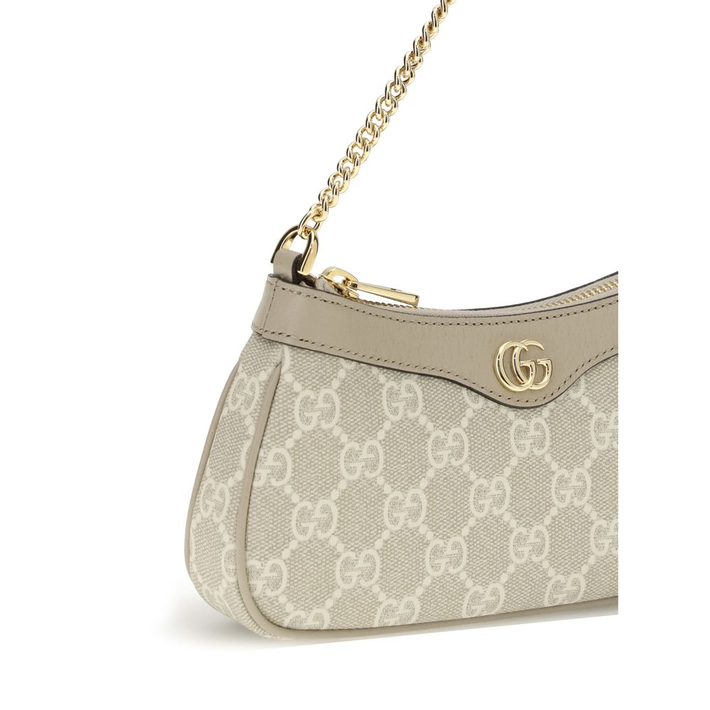 Gucci White Calf Leather Bos Taurus Shoulder Bag