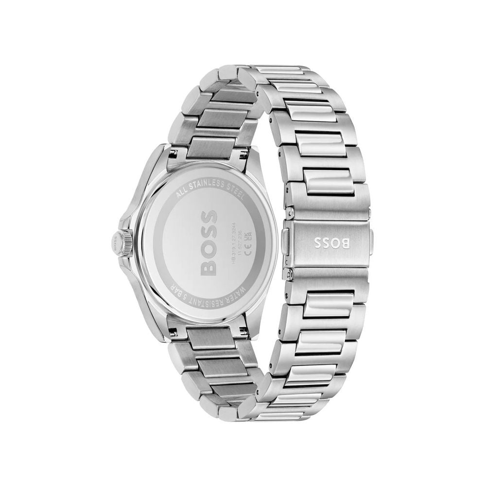 Hugo Boss Gray Stainless Steel Dress Watch