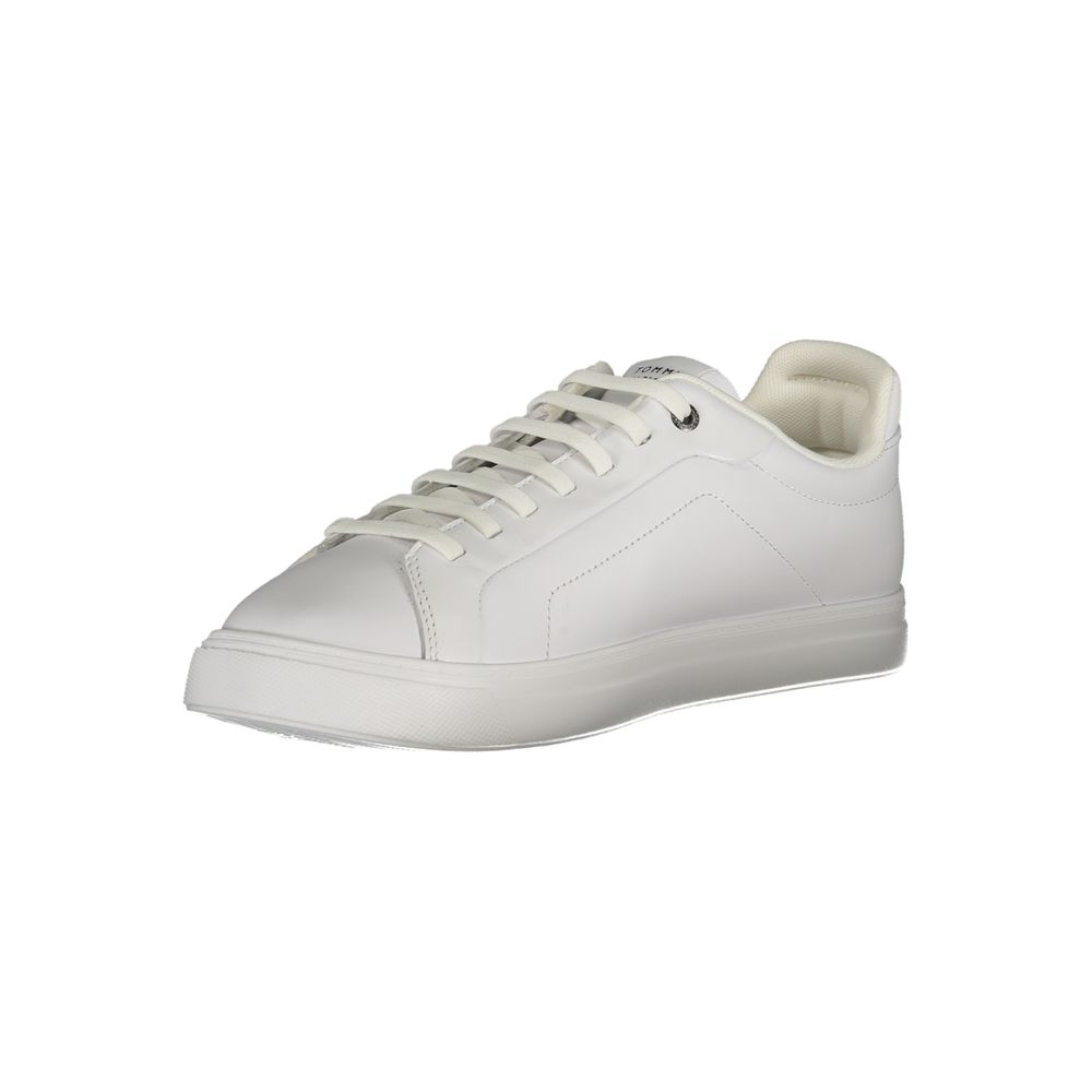 Tommy Hilfiger White Leather Men Sneaker