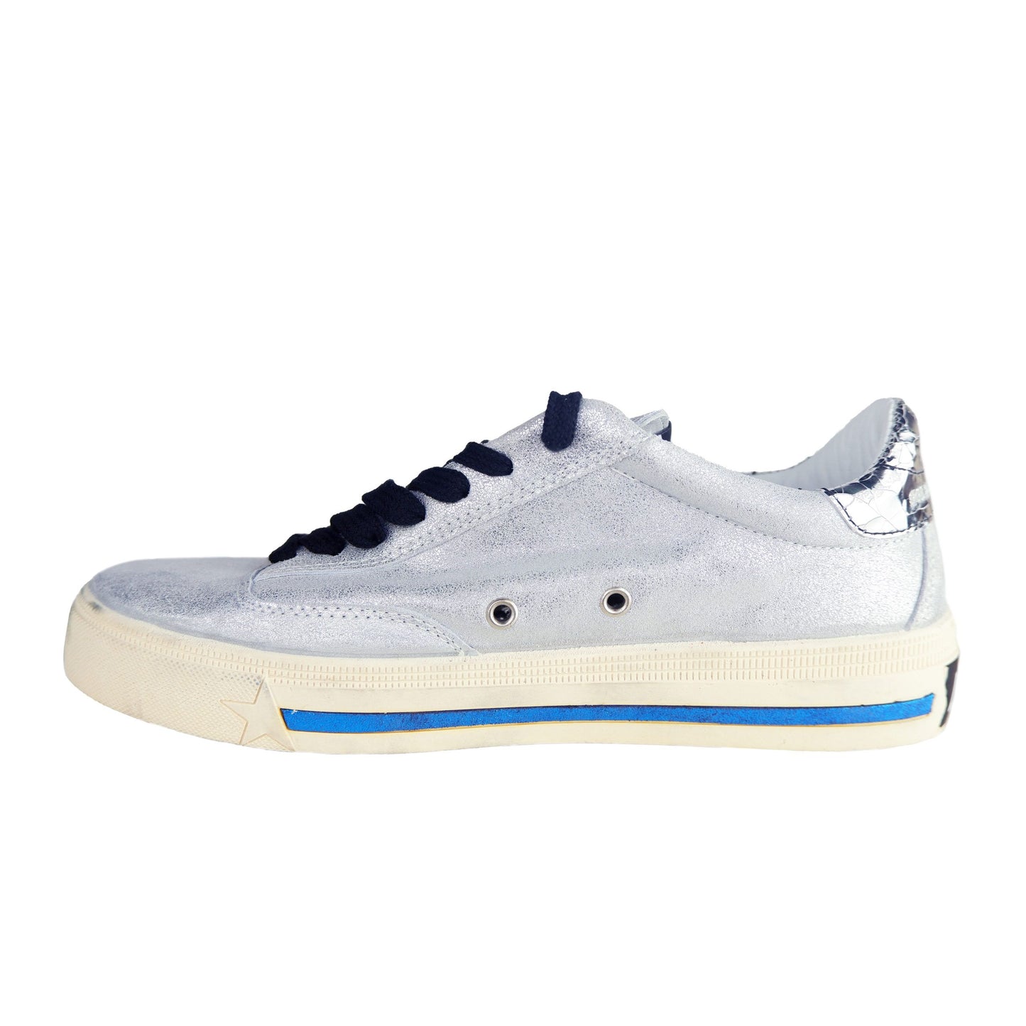 Golden Goose Gray Leather Sneaker