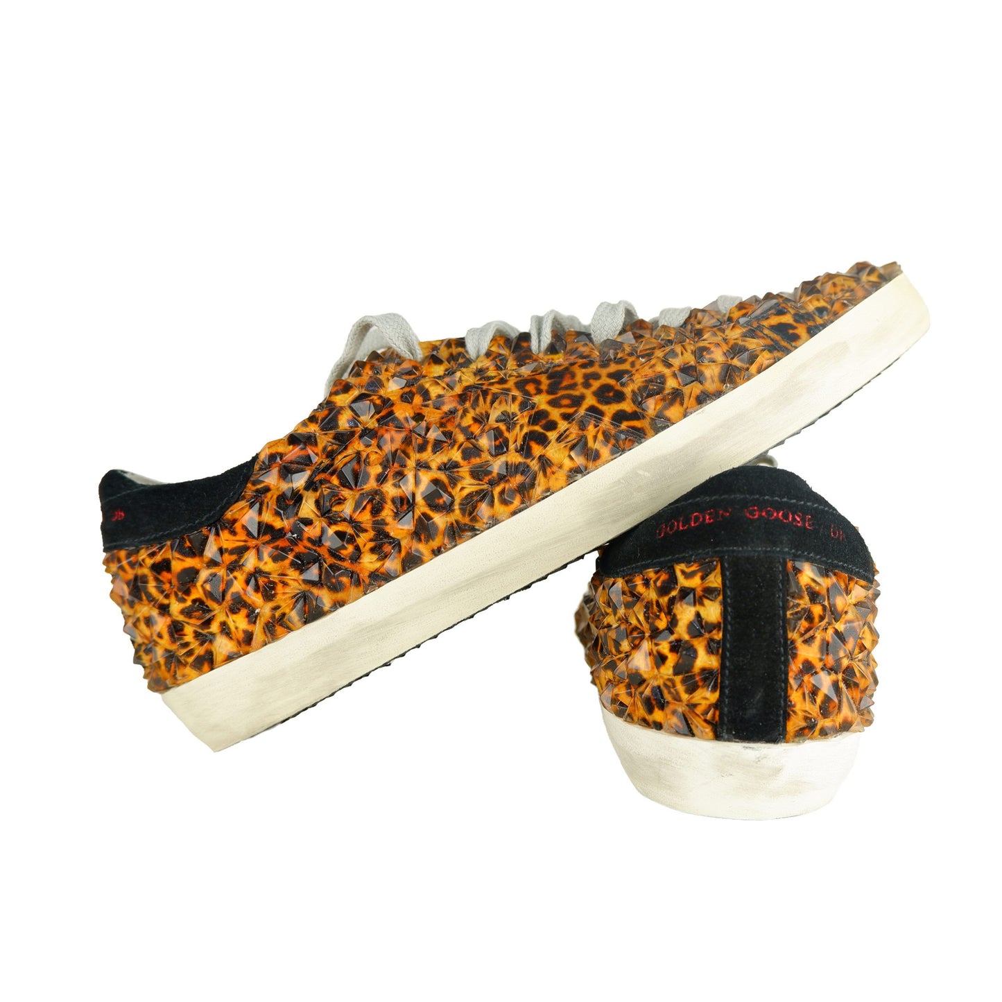 Golden Goose Orange Leather Sneaker