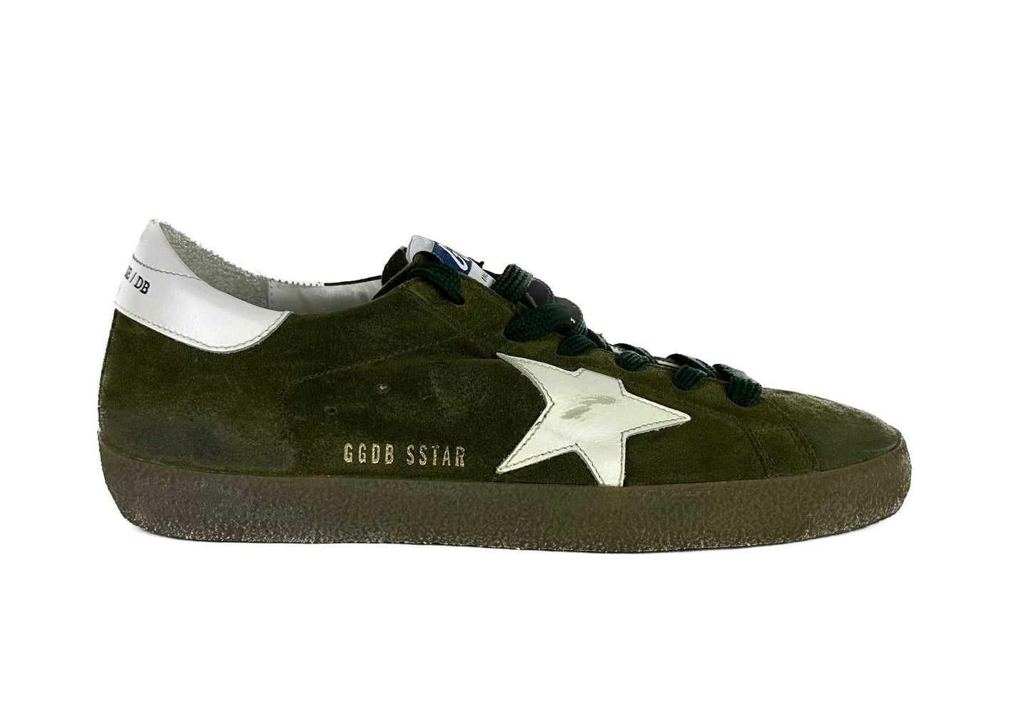Golden Goose Green Leather Sneaker