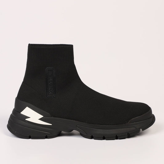 Neil Barrett Black Textile Men Sneaker