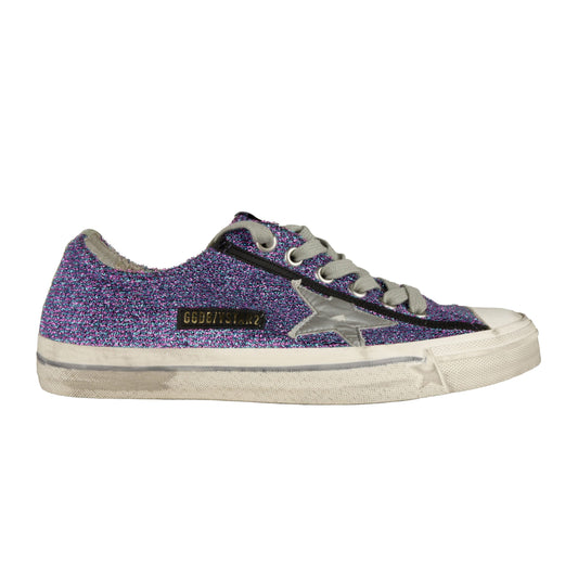 Golden Goose Purple Leather Women Sneaker