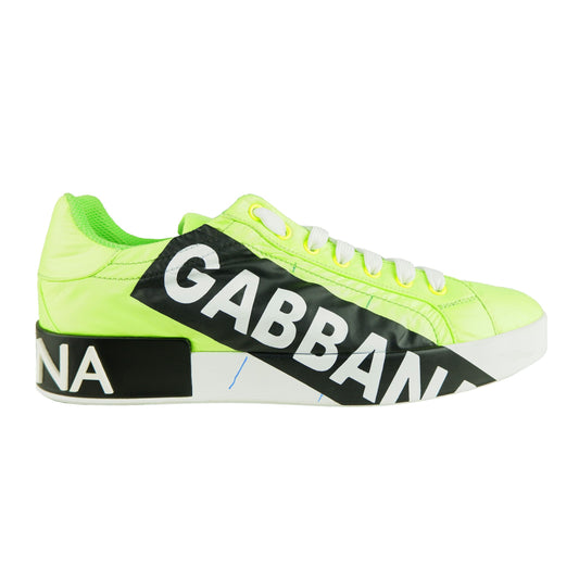 Dolce & Gabbana Green Nylon Men Sneaker