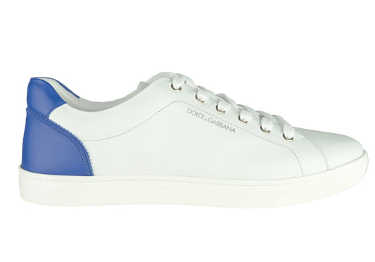 Dolce & Gabbana White Calfskin Men Sneaker