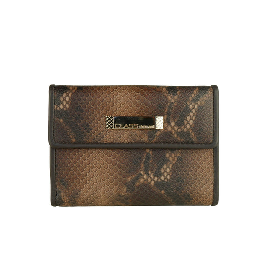 Cavalli Class Brown Calfskin Women Wallet