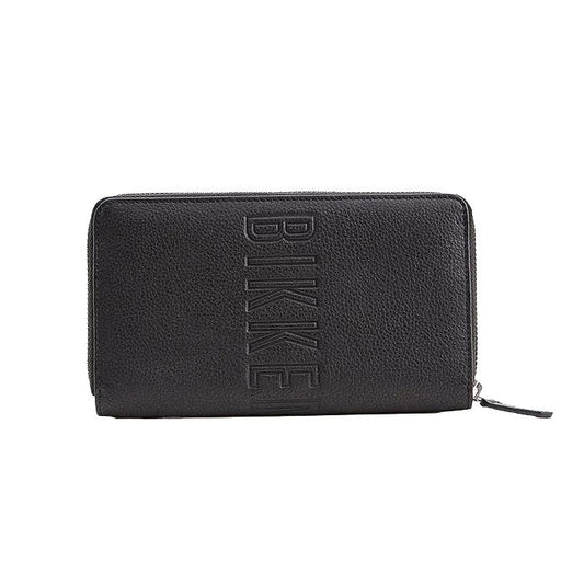 Bikkembergs Black Calfskin Leather Men Wallet