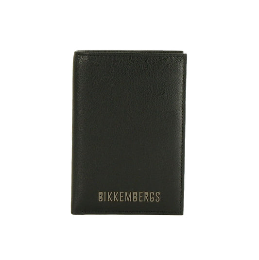 Bikkembergs Sophisticated Black Document Holder Wallet