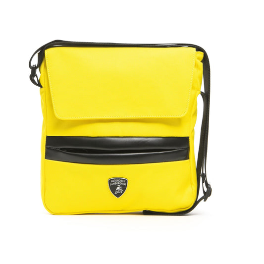 Lamborghini Yellow Polyester Men Messenger Bag