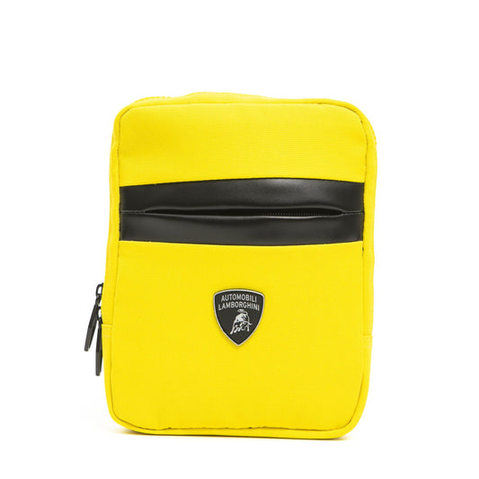 Lamborghini Yellow Polyester Men Messenger Bag