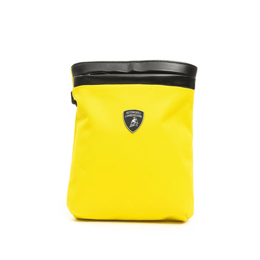 Lamborghini Yellow Polyester Men Messenger Bag