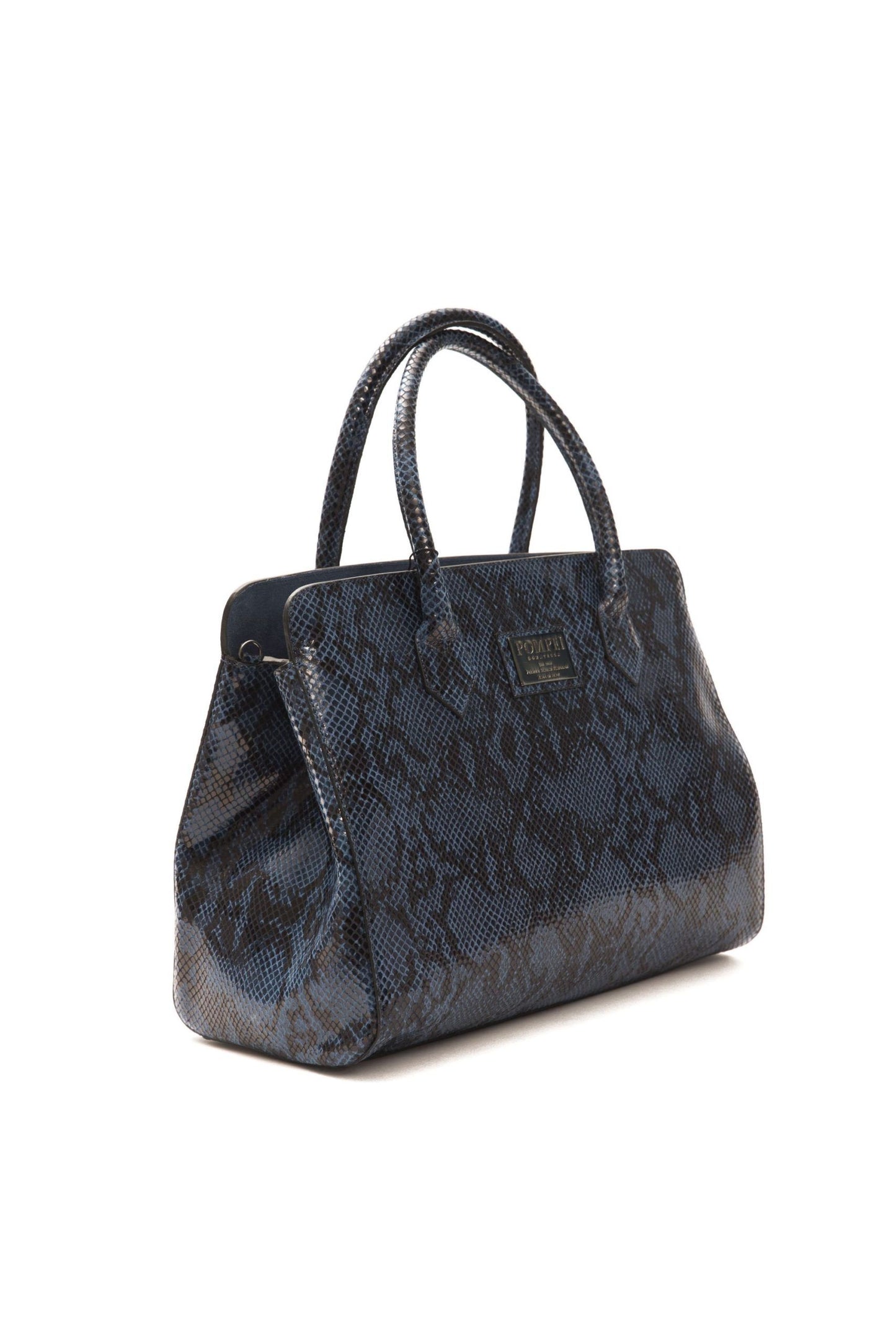 Pompei Donatella Blue Leather Women Tote