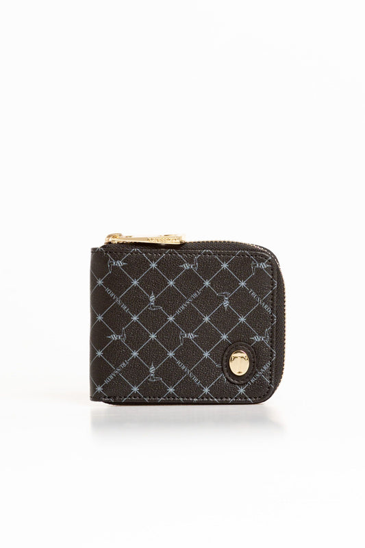 Trussardi Black Leather Women Wallet