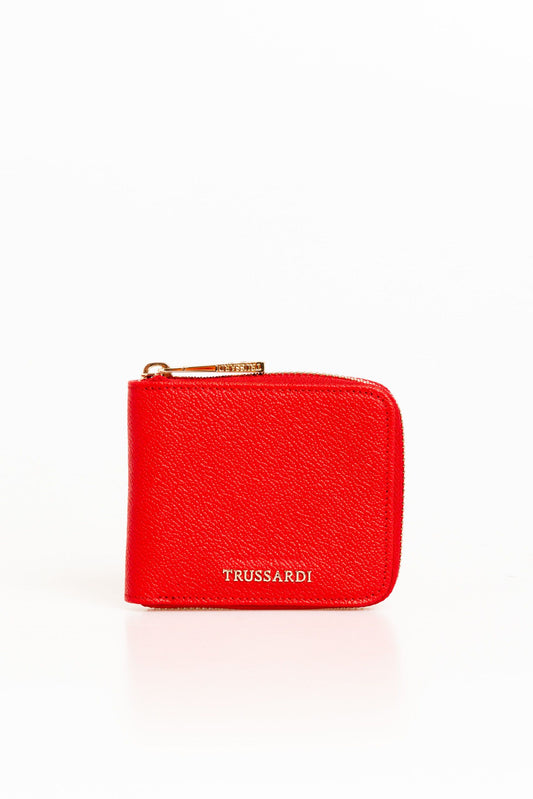 Trussardi Red Leather Women Wallet