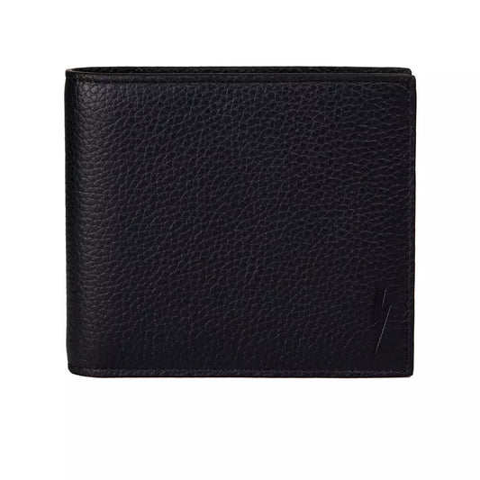 Neil Barrett Black Leather Men Wallet