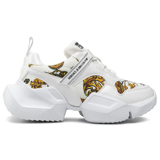 Versace Jeans White Polyethylene Sneaker