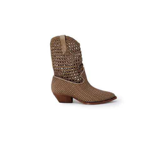 ASH Beige Leather Ankle