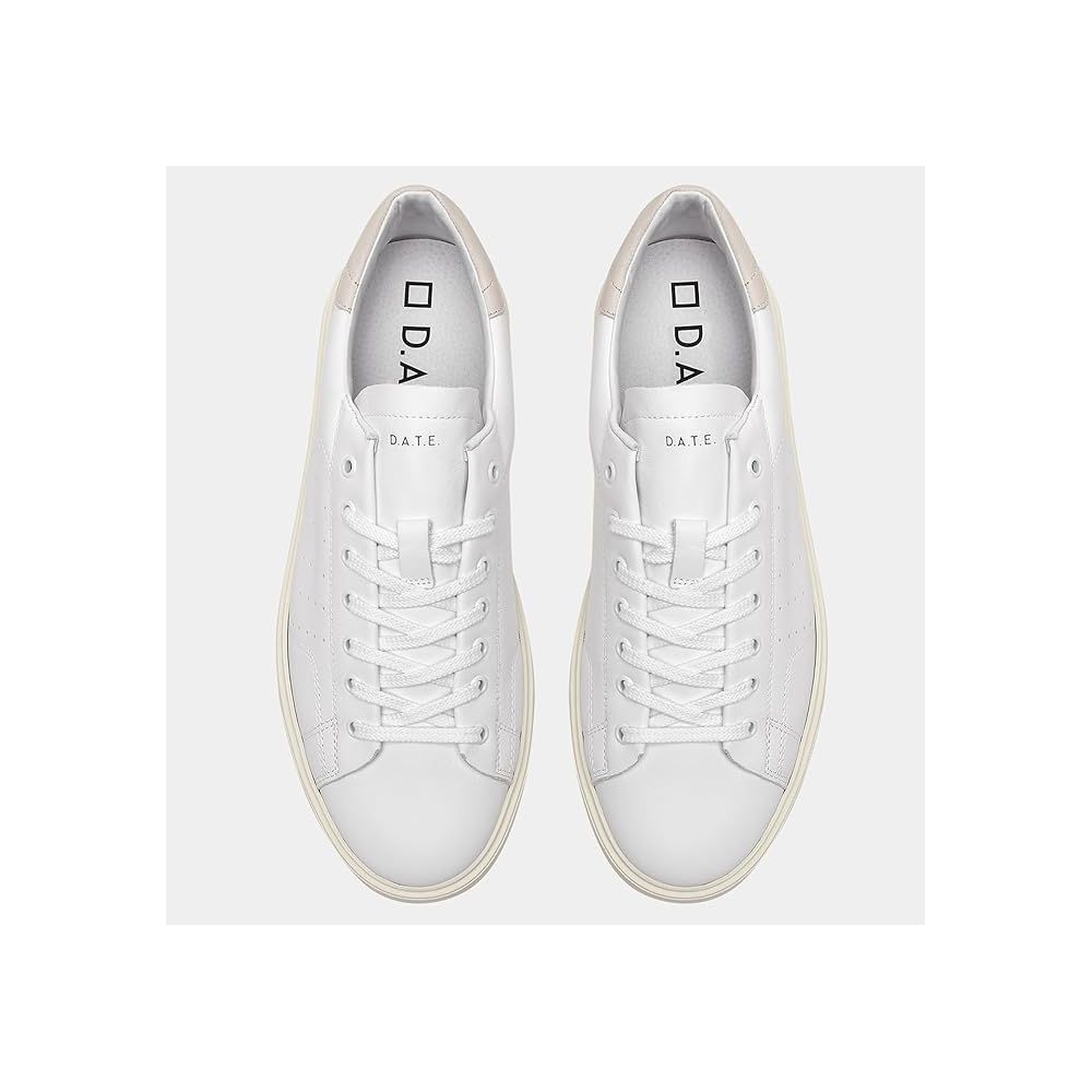 D.A.T.E White Leather Sneaker