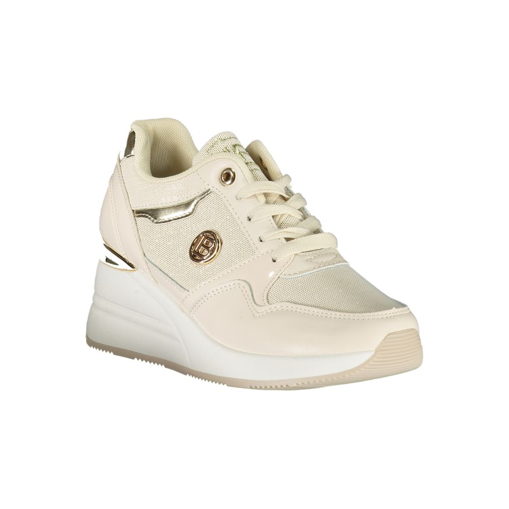 Laura Biagiotti Beige Synthetic Women Sneaker