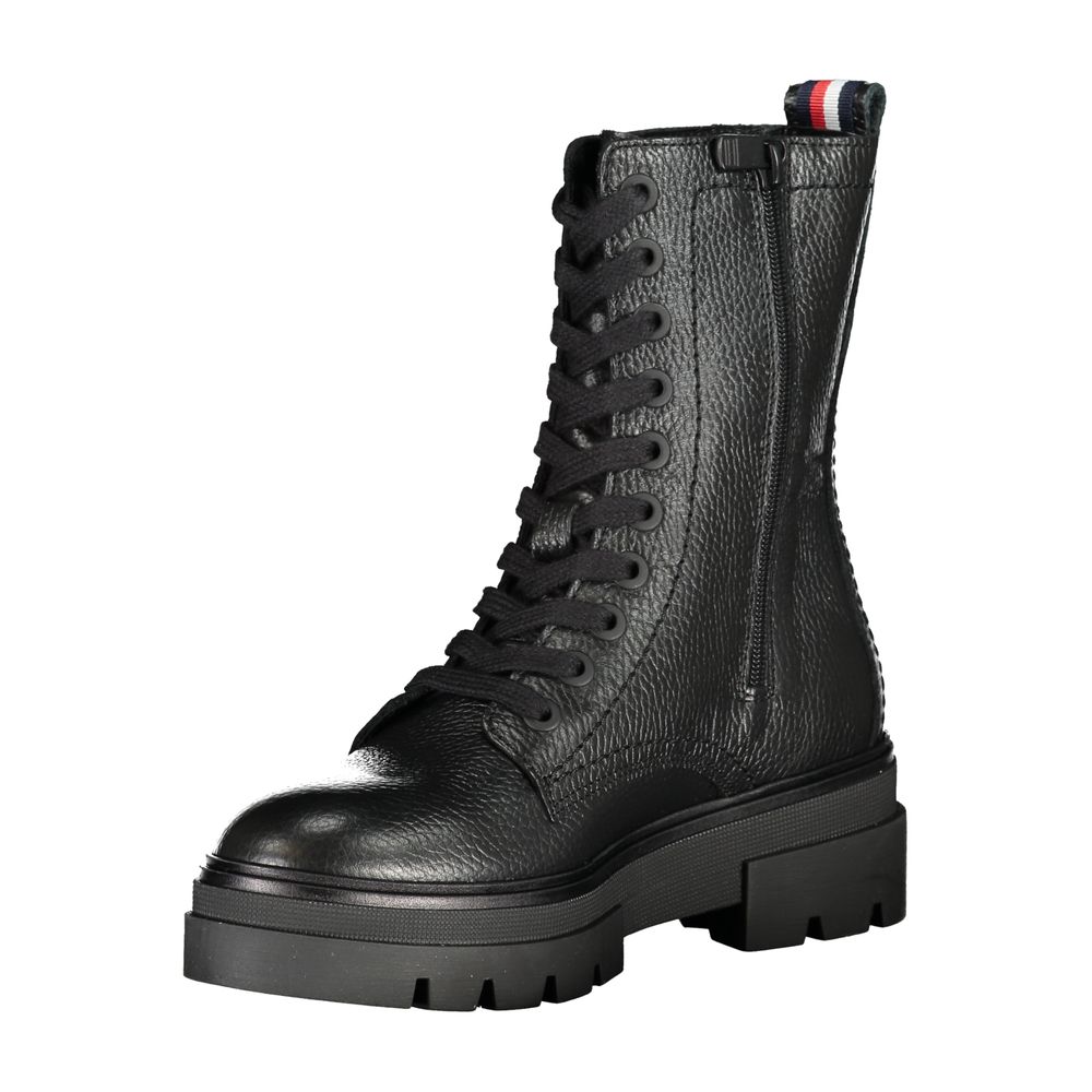 Tommy Hilfiger Black Polyester Ankle