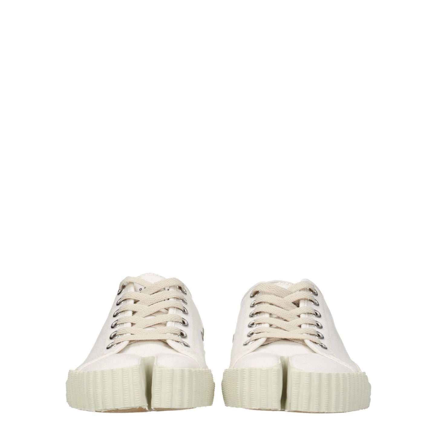 Maison Margiela White Fabric Low Top Sneakers