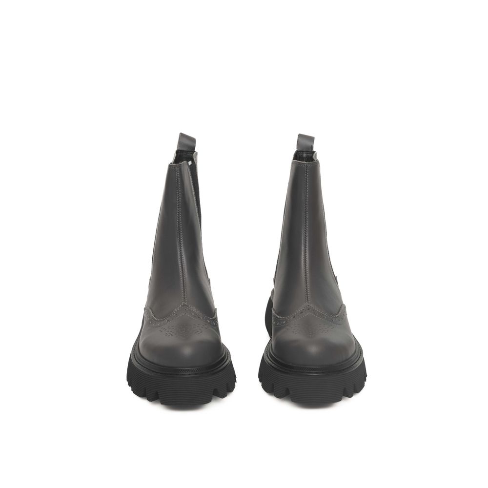 Cerruti 1881 Gray Cowhide Boot