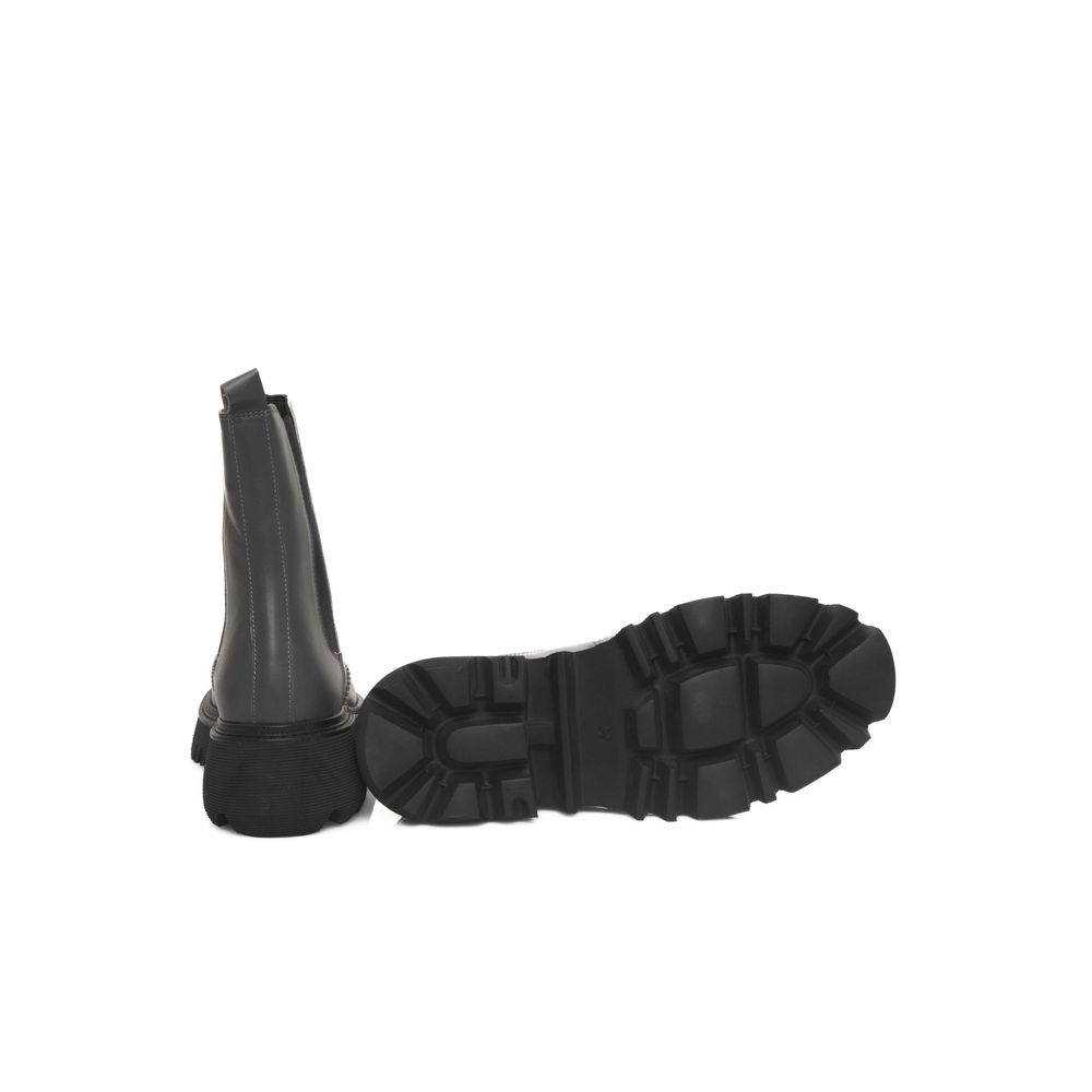 Cerruti 1881 Gray Cowhide Boot