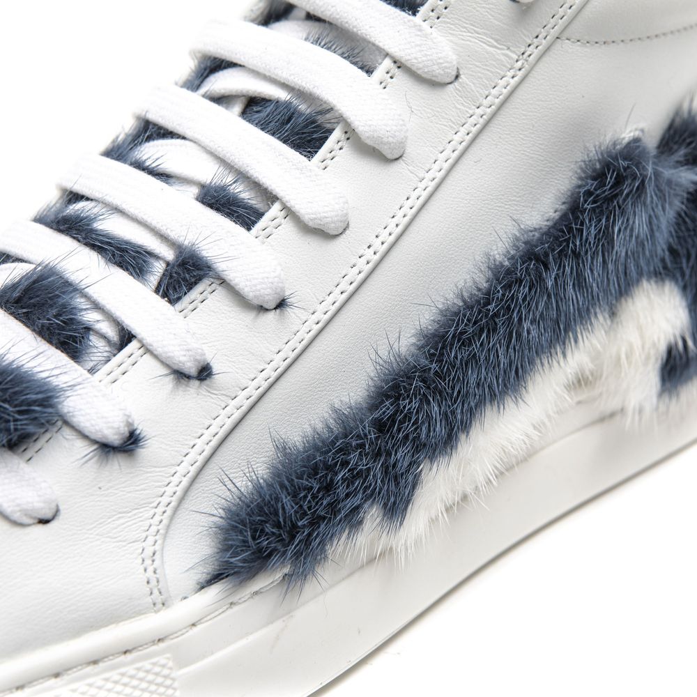 Mr&Mrs Italy White Leather Women Sneaker