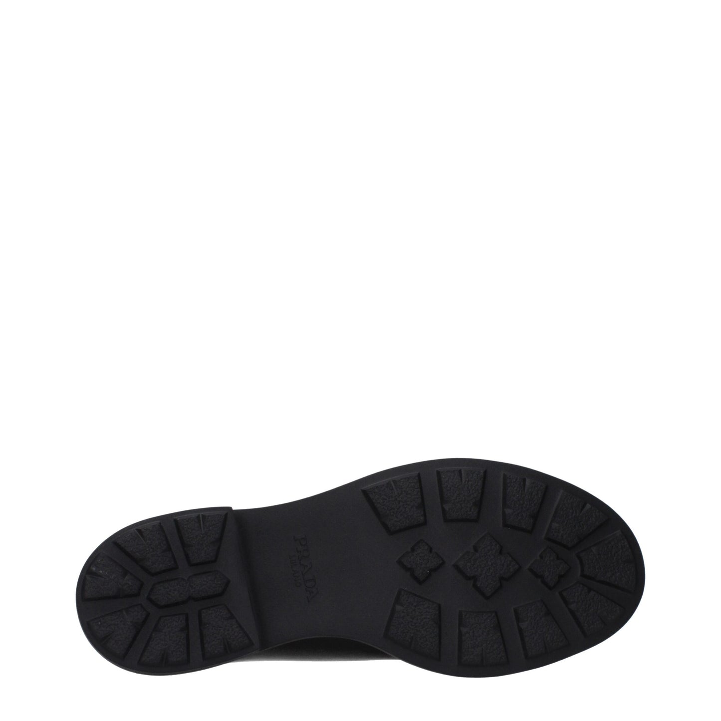 Prada Black Leather Oxfords And Derbies