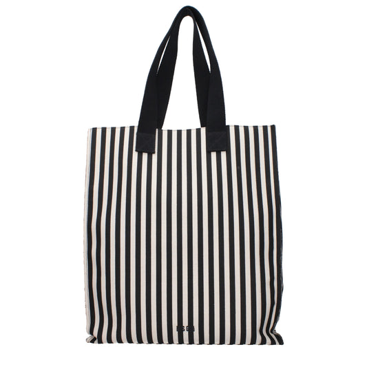 MSGM Black Fabric Shoulder Bags