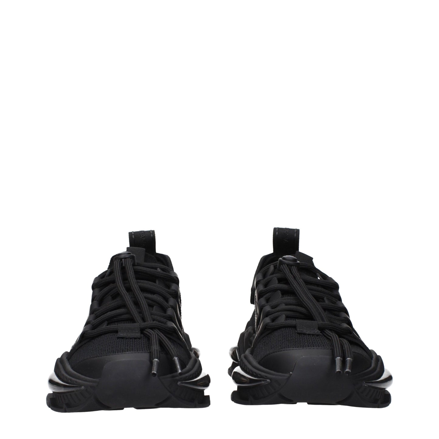 Dolce & Gabbana Black Fabric Athletic Sneakers