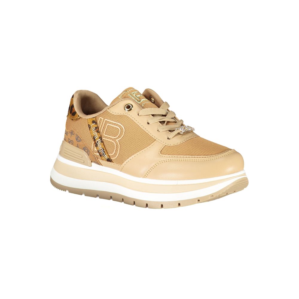 Laura Biagiotti Brown Polyester Women Sneaker