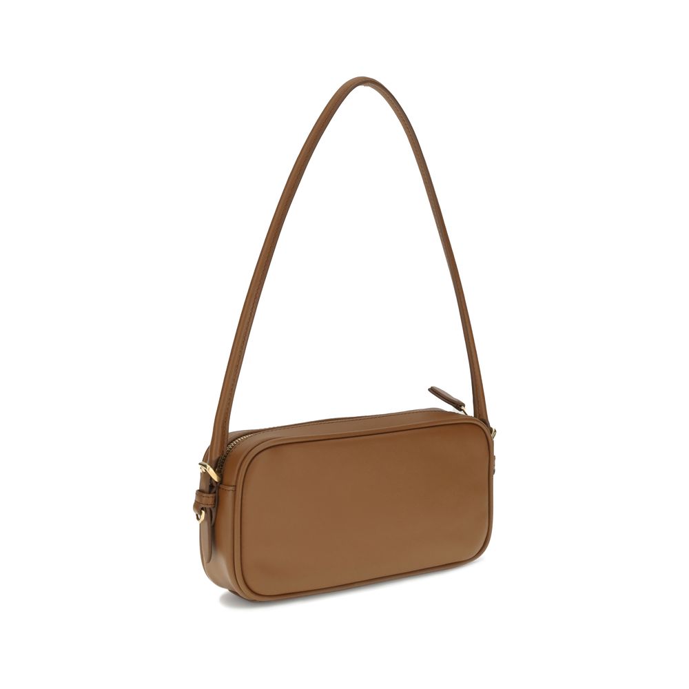 Miu Miu Brown Calf Leather Bos Taurus Shoulder Bag