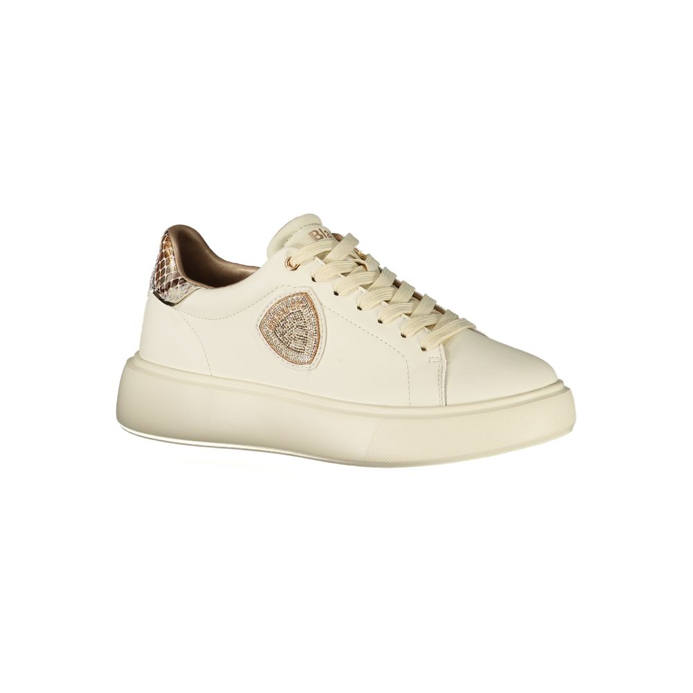 Blauer Beige Leather Women Sneaker