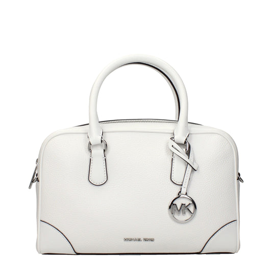 Michael Kors White Leather Handbag