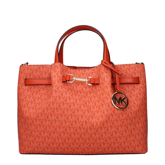Michael Kors Orange Fabric Handbag