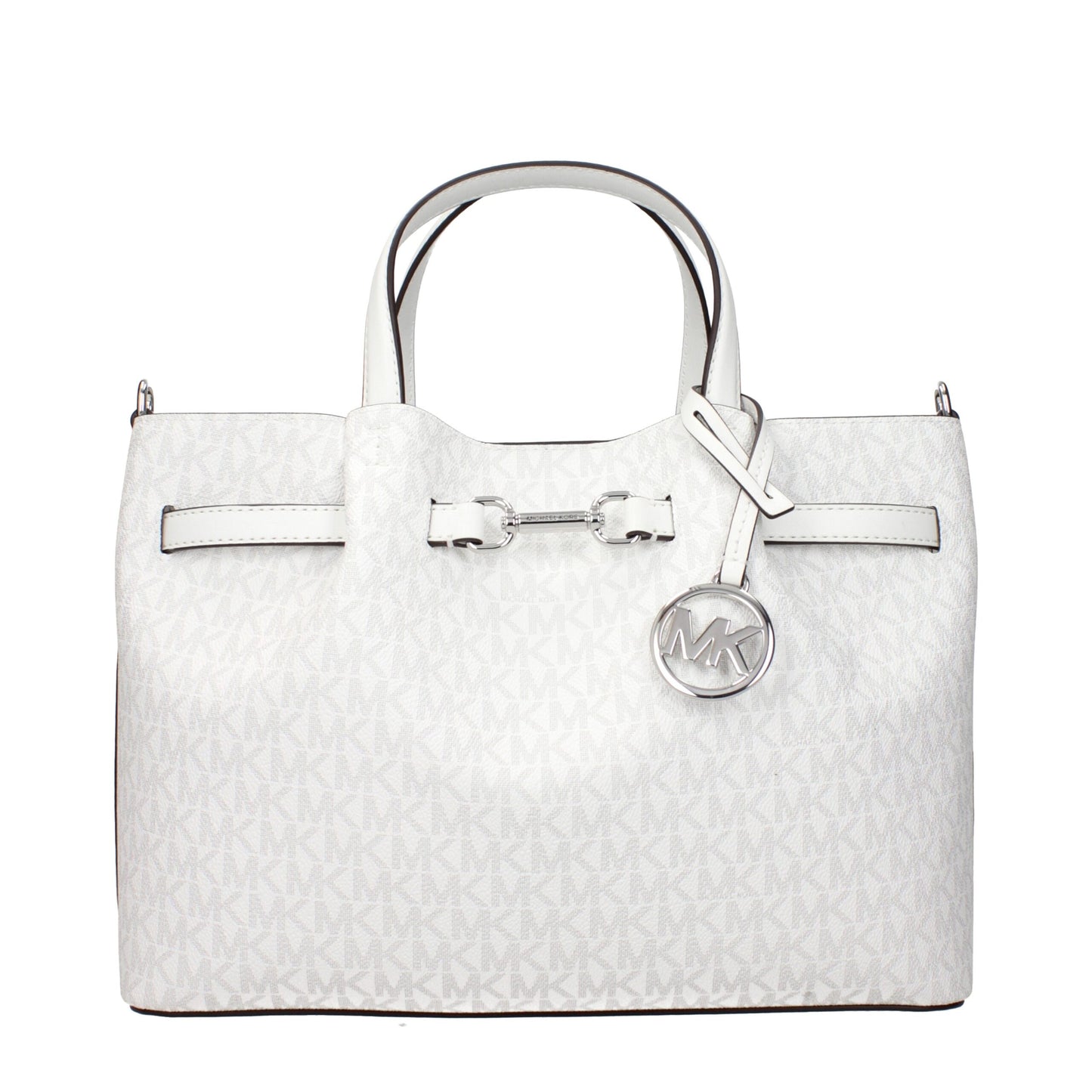 Michael Kors White Fabric Handbag
