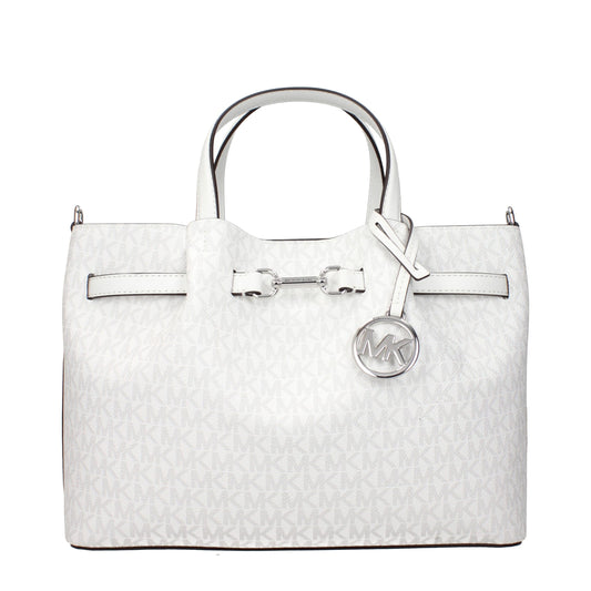 Michael Kors White Fabric Handbag