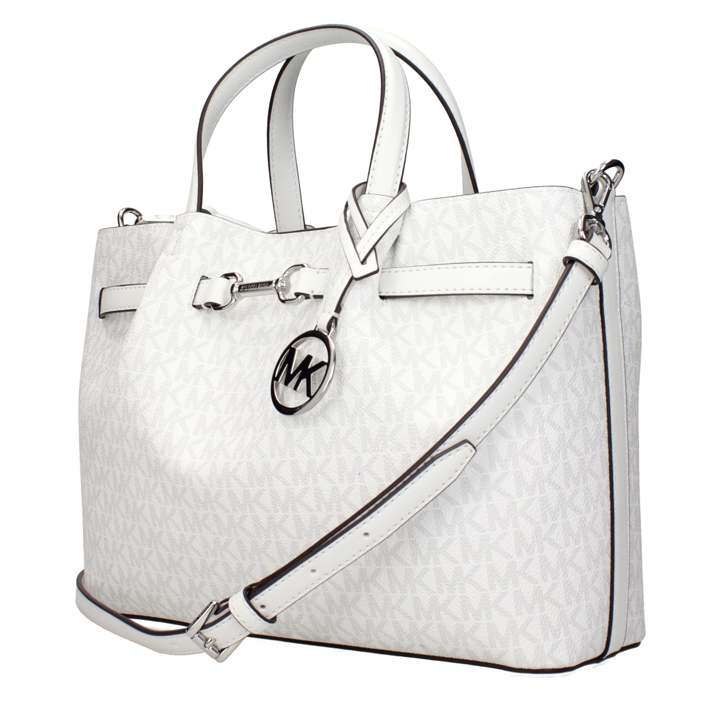 Michael Kors White Fabric Handbag