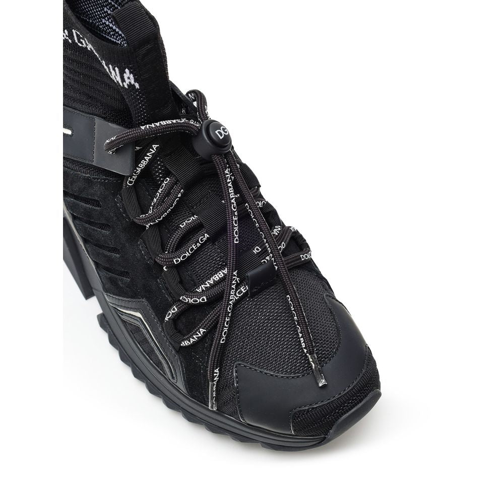 Dolce & Gabbana Black Technical High Top Sneakers