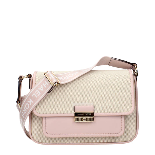 Michael Kors Beige Fabric Crossbody Bag