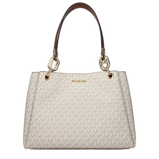 Michael Kors Beige Fabric Shoulder Bags