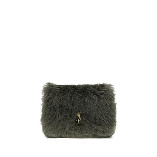 Saint Laurent Green Lamb Ovis Aries Aries Shoulder Bag