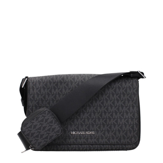 Michael Kors Black Fabric Crossbody Bag