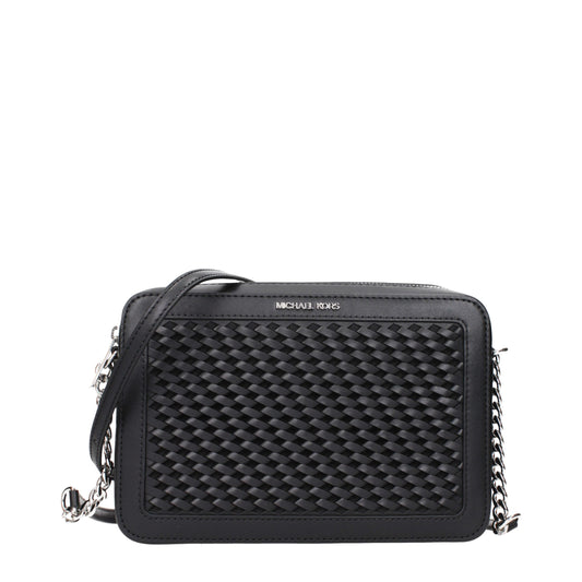 Michael Kors Black Leather Crossbody Bag
