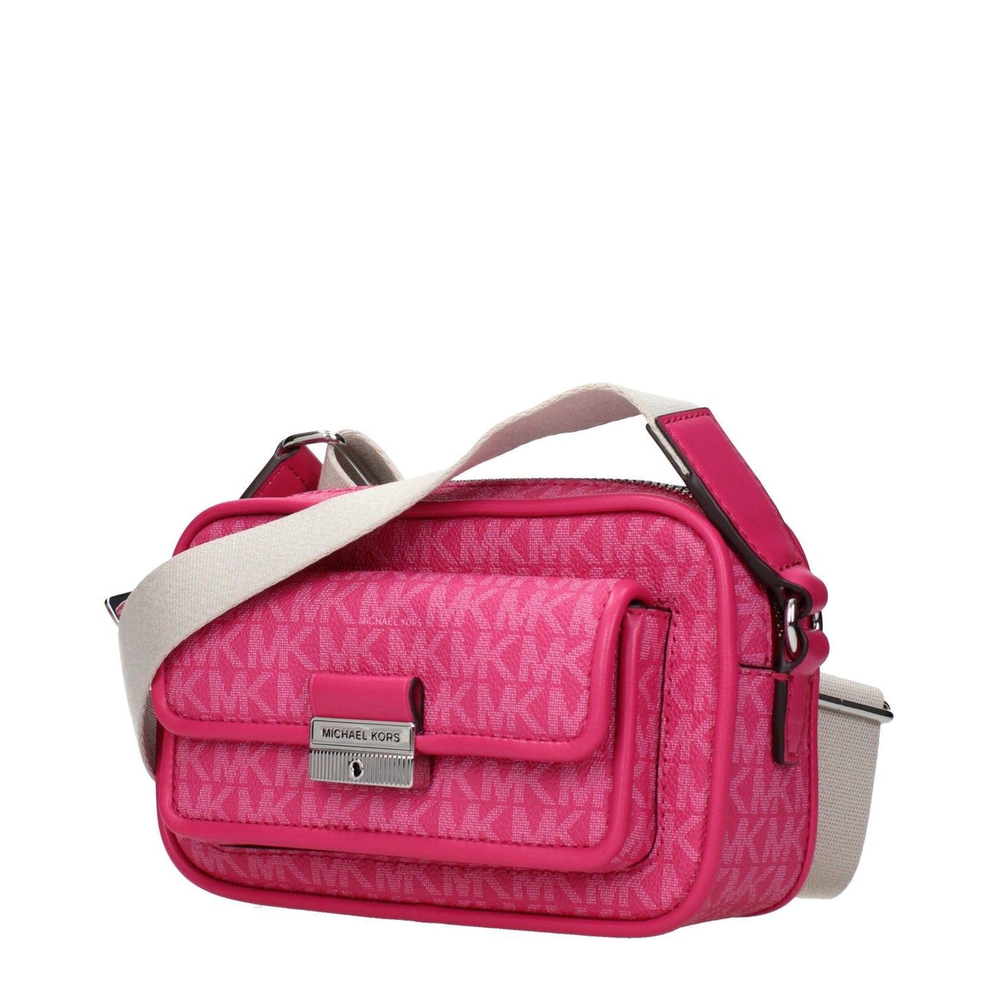 Michael Kors Pink Fabric Crossbody Bag